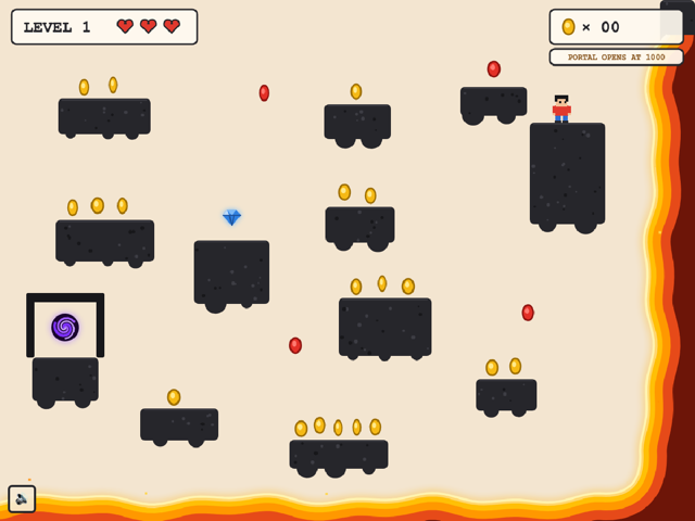 Lava Parkour — level 1