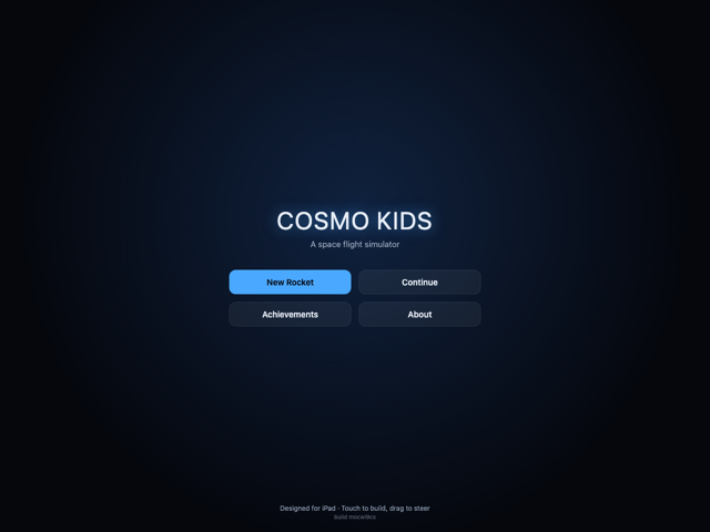 Cosmo Kids — space flight simulator